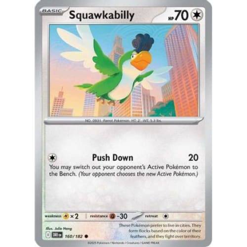 Squawkabilly (160) Common Reverse Holofoil - Single