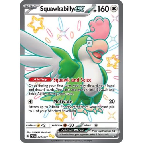 Squawkabilly ex (223) Shiny Ultra Rare Holofoil - Single