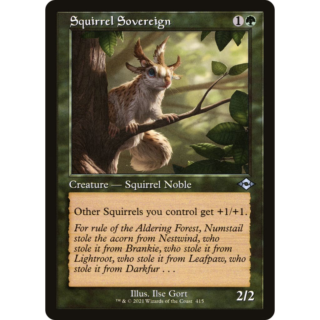 Squirrel Sovereign (MH2-415) Etched Foil - Single