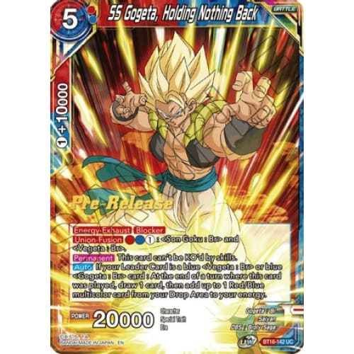 SS Gogeta Holding Nothing Back (Realm of the Gods