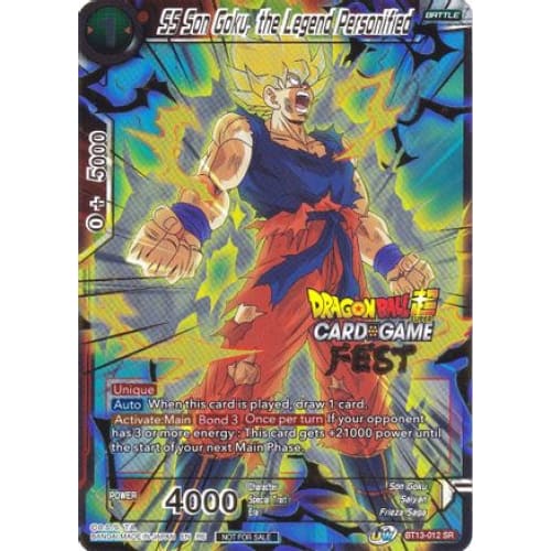 SS Son Goku the Legend Personified (Card Game Fest 2022)