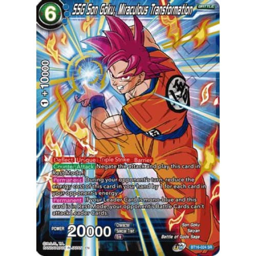 SSG Son Goku Miraculous Transformation (Realm of the Gods)