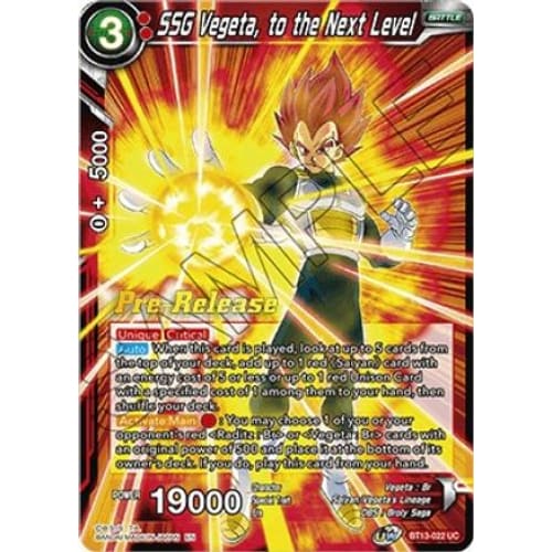 SSG Vegeta to the Next Level (Supreme Rivalry Pre-Release