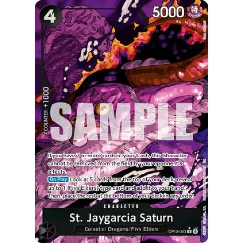 St. Jaygarcia Saturn (Alternate Art) OP13-083 R Carrying