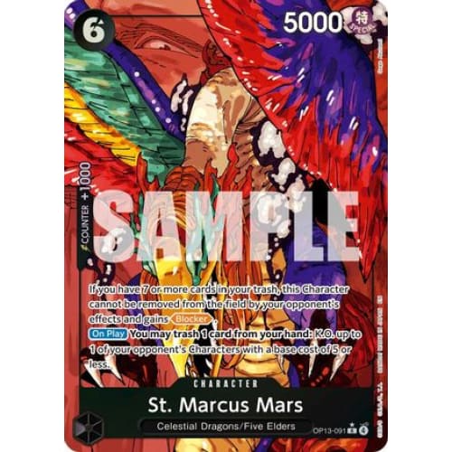 St. Marcus Mars (Alternate Art) OP13-091 R Carrying On His