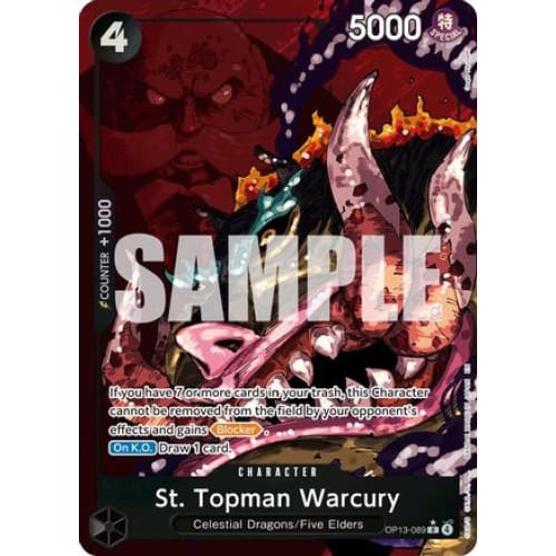 St. Topman Warcury (Alternate Art) OP13-089 R Carrying