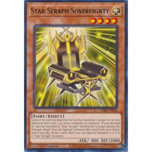 Star Seraph Sovereignty - CRBR-EN046 Rare 1st Edition