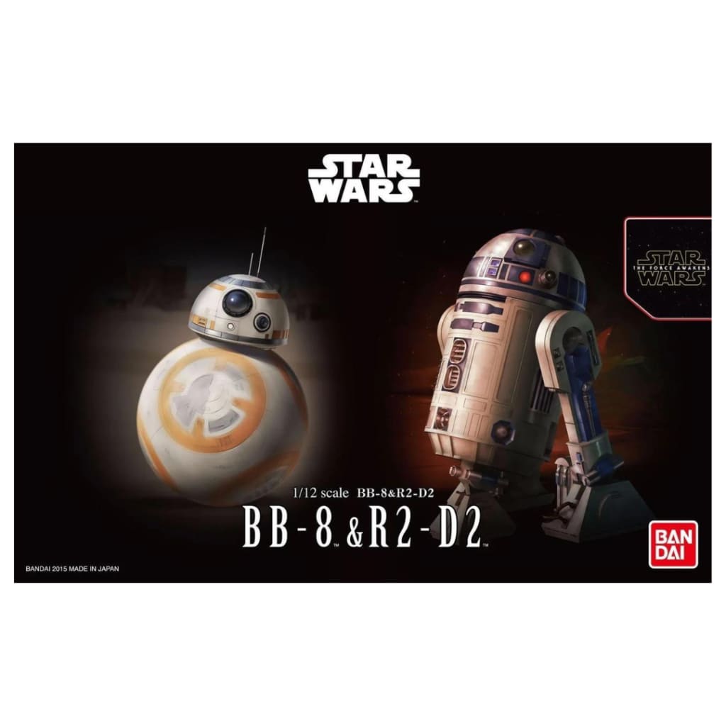 Star Wars:The Force Awakens BB-8 & R2-D2 1/12 Scale Model