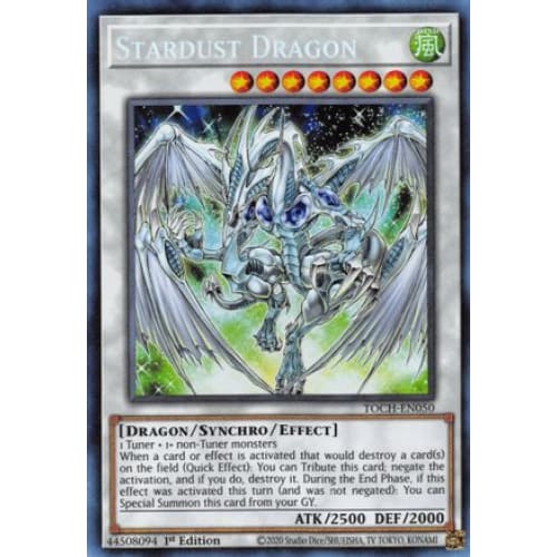 Stardust Dragon (CR) (TOCH-EN050) Collector’s Rare 1st