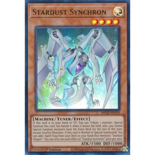 Stardust Synchron (MP22-EN119) Ultra Rare 1st Edition