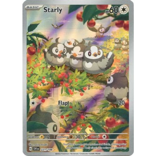 Starly - 221/198 (221) Illustration Rare Holofoil - Single