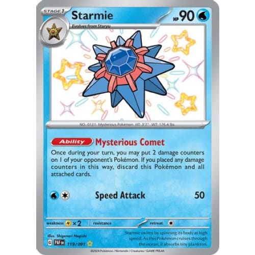 Starmie (119) Shiny Rare Holofoil - Single