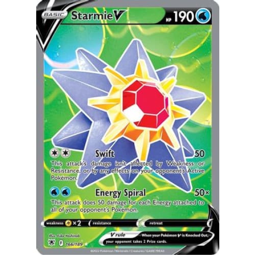 Starmie V (166/189) Ultra Rare Holofoil - Single