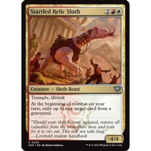 Startled Relic Sloth (SOS-233) Foil - Single