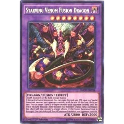 Starving Venom Fusion Dragon (INOV-EN038) Secret Rare 1st