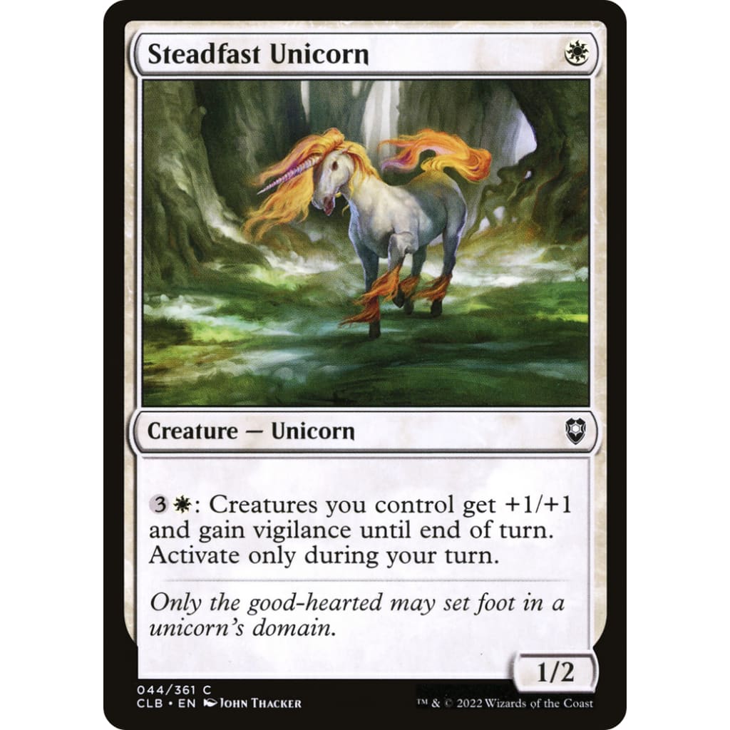 Steadfast Unicorn (CLB-044) - Single