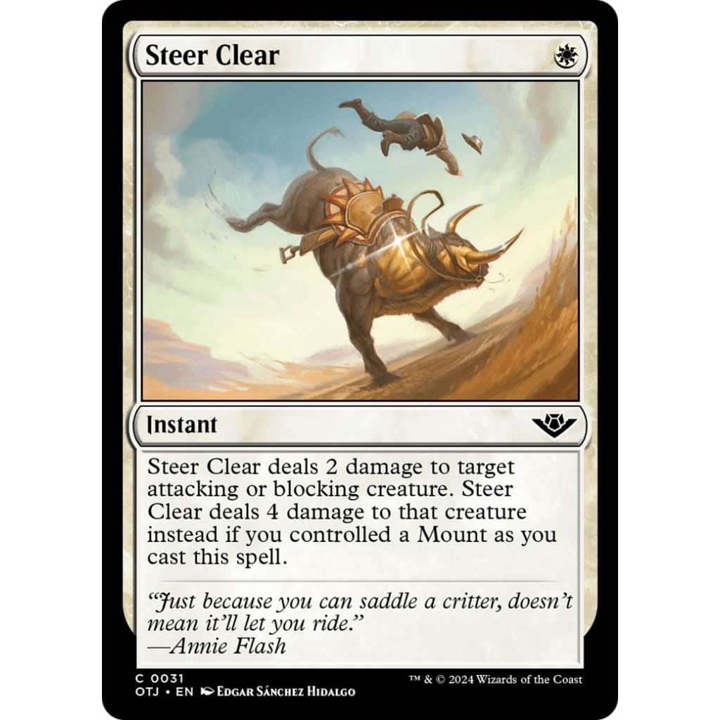 Steer Clear (OTJ-031) Foil - Single