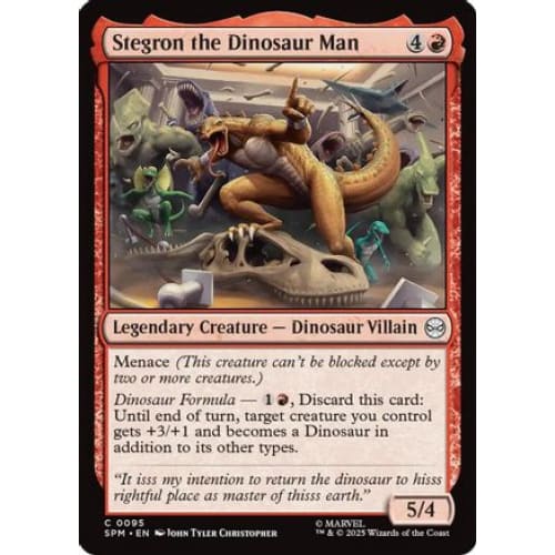 Stegron the Dinosaur Man (SPM-095) Foil - Single
