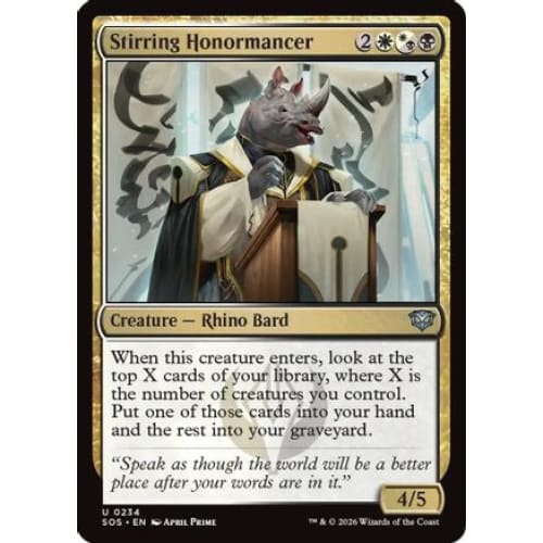 Stirring Honormancer (SOS-234) Foil - Single