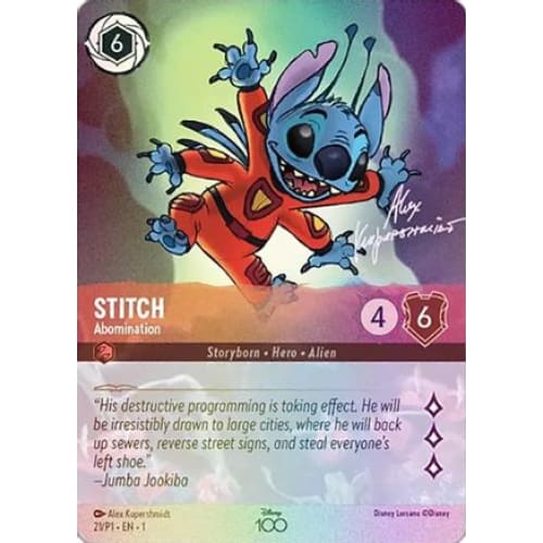 Stitch - Abomination (Alternate Art) (21) - Disney100