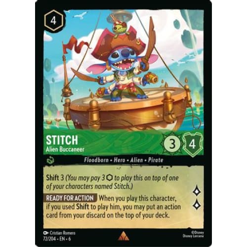 Stitch - Alien Buccaneer (72/204) - Azurite Sea - Single
