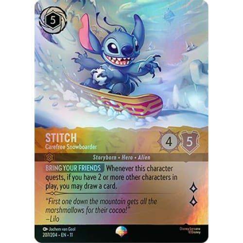 Stitch - Carefree Snowboarder (Epic) (207/204)