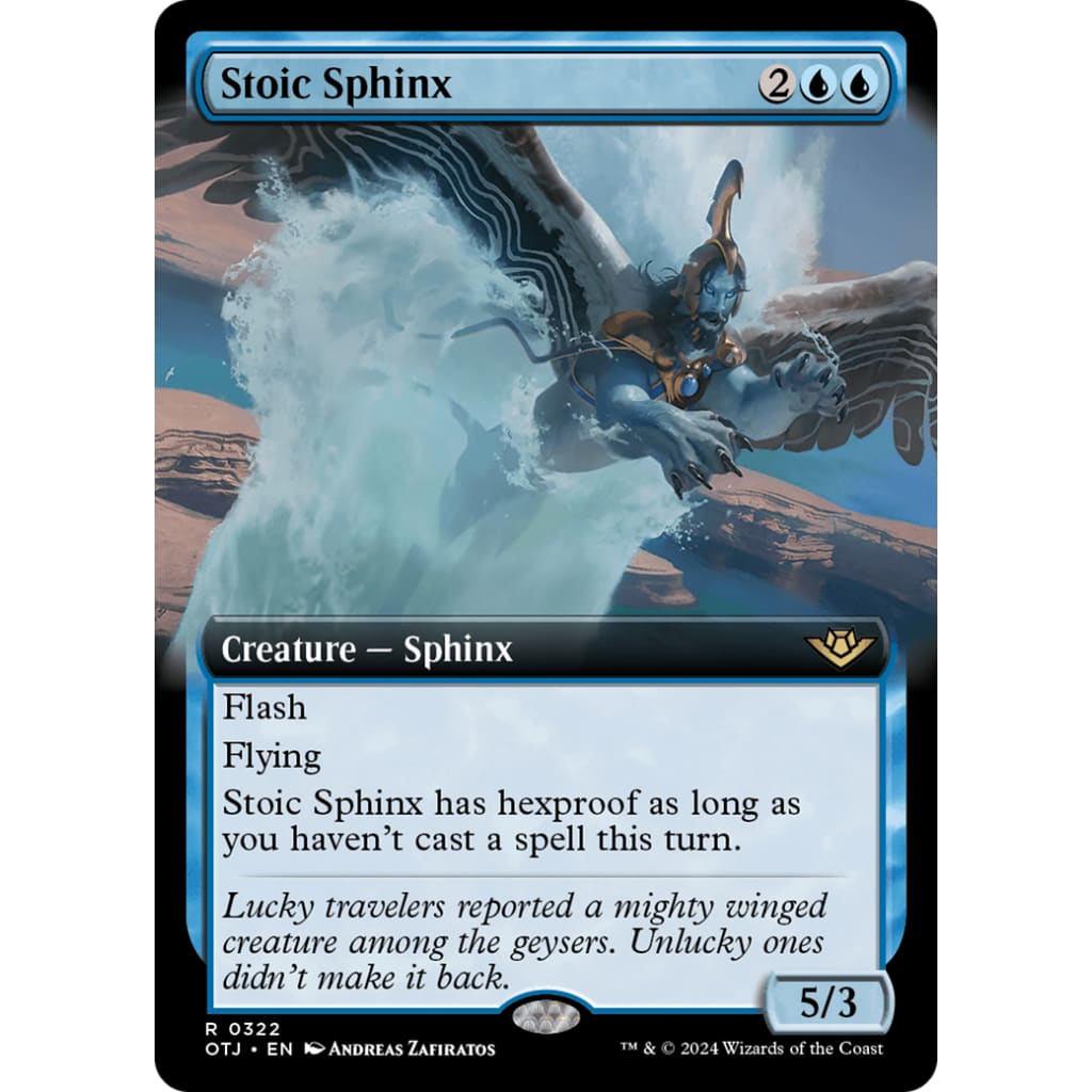 Stoic Sphinx (OTJ-322): (Extended Art) Foil - Single