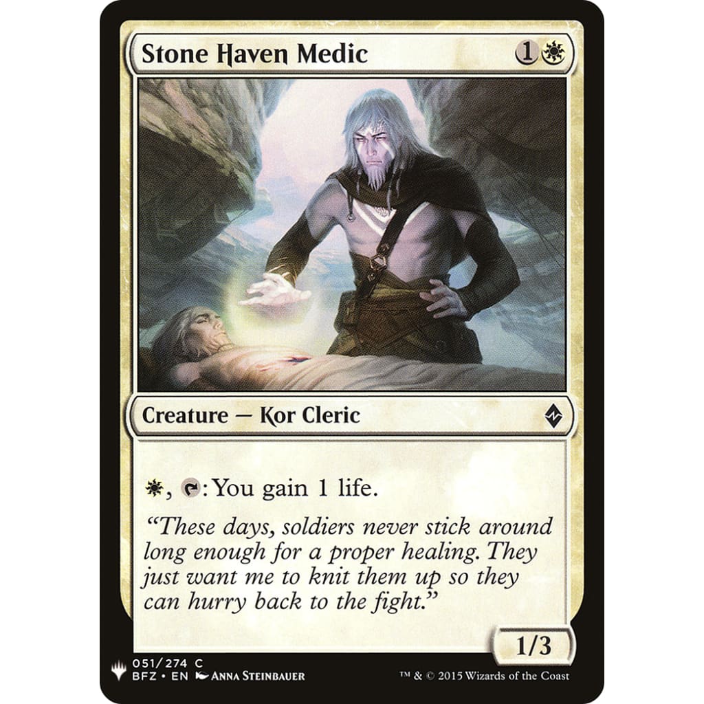 Stone Haven Medic (PLST-BFZ-51) - Single