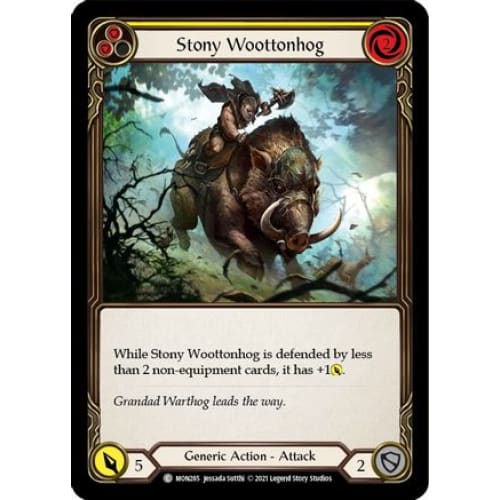 Stony Woottonhog (Yellow) (MONARCH) 1st Edition - Single