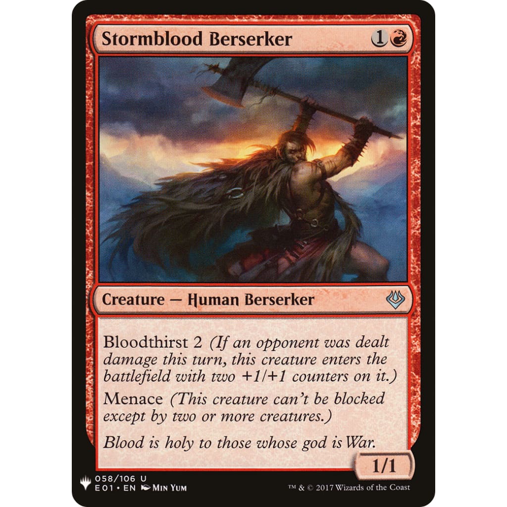 Stormblood Berserker (PLST-E01-58) - Single