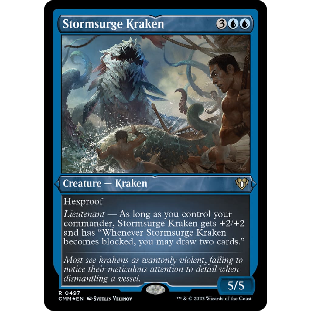 Stormsurge Kraken (CMM-497) Etched Foil - Single
