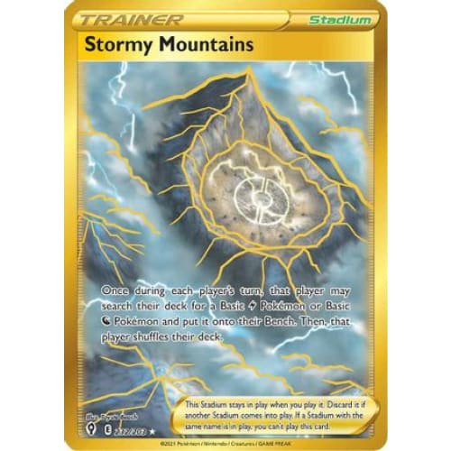 Stormy Mountains (232/203) Secret Rare Holofoil - Single