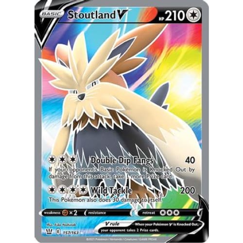 Stoutland V (157/163) Ultra Rare Holofoil - Single