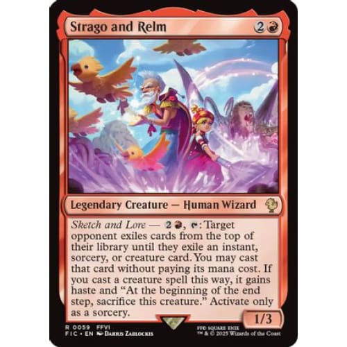 Strago and Relm (Surge Foil) (FIC-059) Foil - Single
