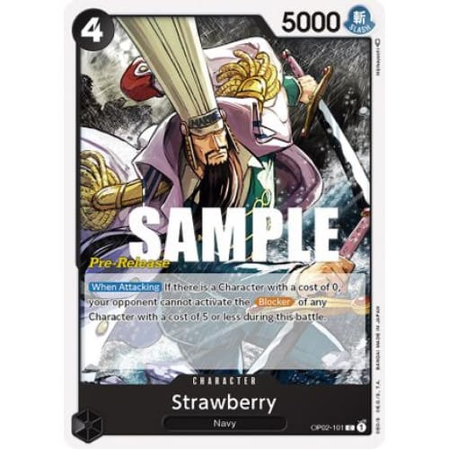 Strawberry OP02-101 C Paramount War Pre-Release Cards