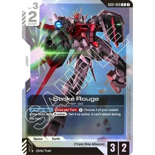 Strike Rouge (GD01-069) - Newtype Rising Holofoil - Single