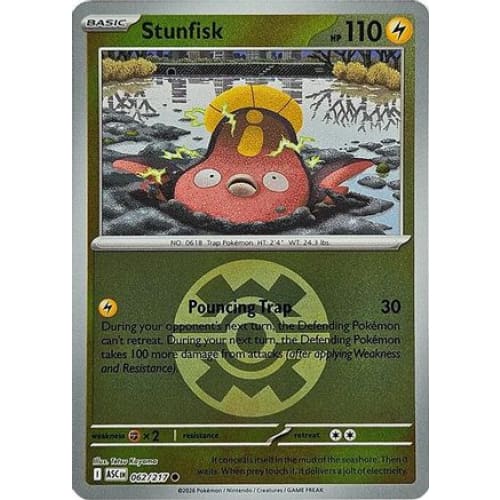 Stunfisk (Quick Ball) (62) Common Reverse Holofoil - Single