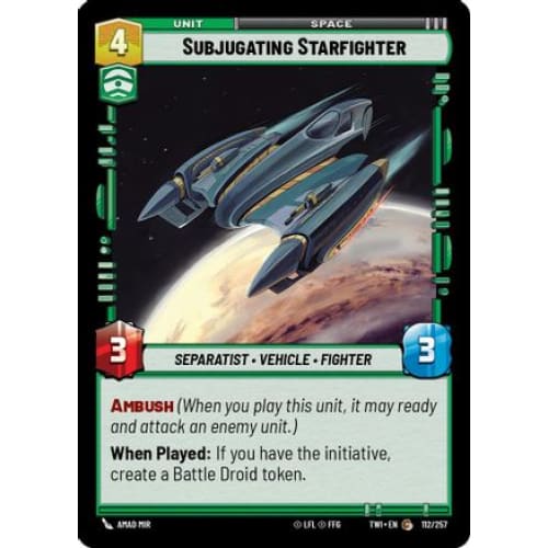 Subjugating Starfighter (112/257) - Single
