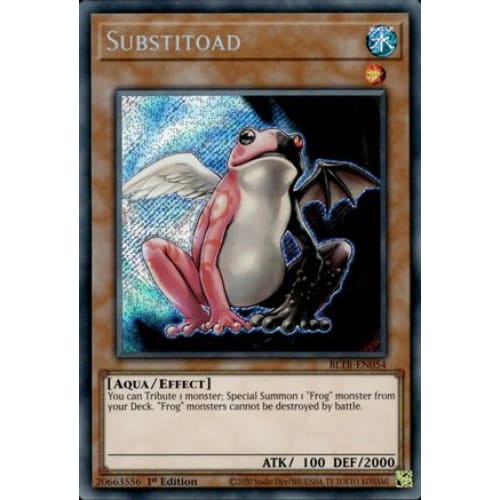 Substitoad - BLTR-EN054 Secret Rare 1st Edition - Single