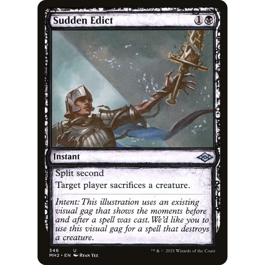Sudden Edict (MH2-346): (Showcase) Foil - Single