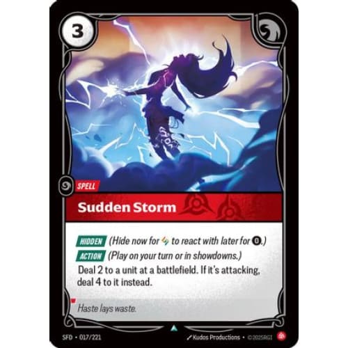 Sudden Storm (017/221) - Spiritforged - Single