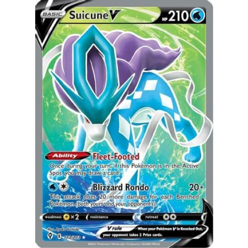 Suicune V (173/203) Ultra Rare Holofoil - Single