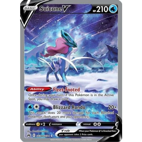 Suicune V (GG38) Ultra Rare Holofoil - Single