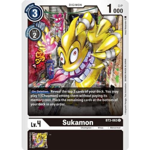 Sukamon - BT3-063 - Common - Single