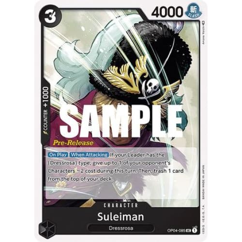 Suleiman OP04-085 UC Kingdoms of Intrigue Pre-Release Cards