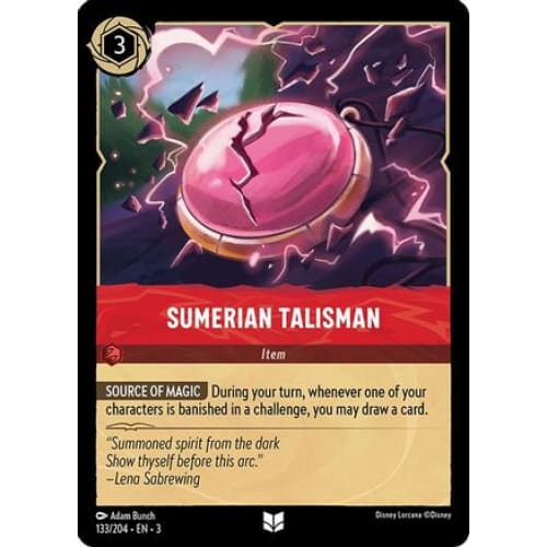 Sumerian Talisman (133/204) - Into the Inklands Cold Foil