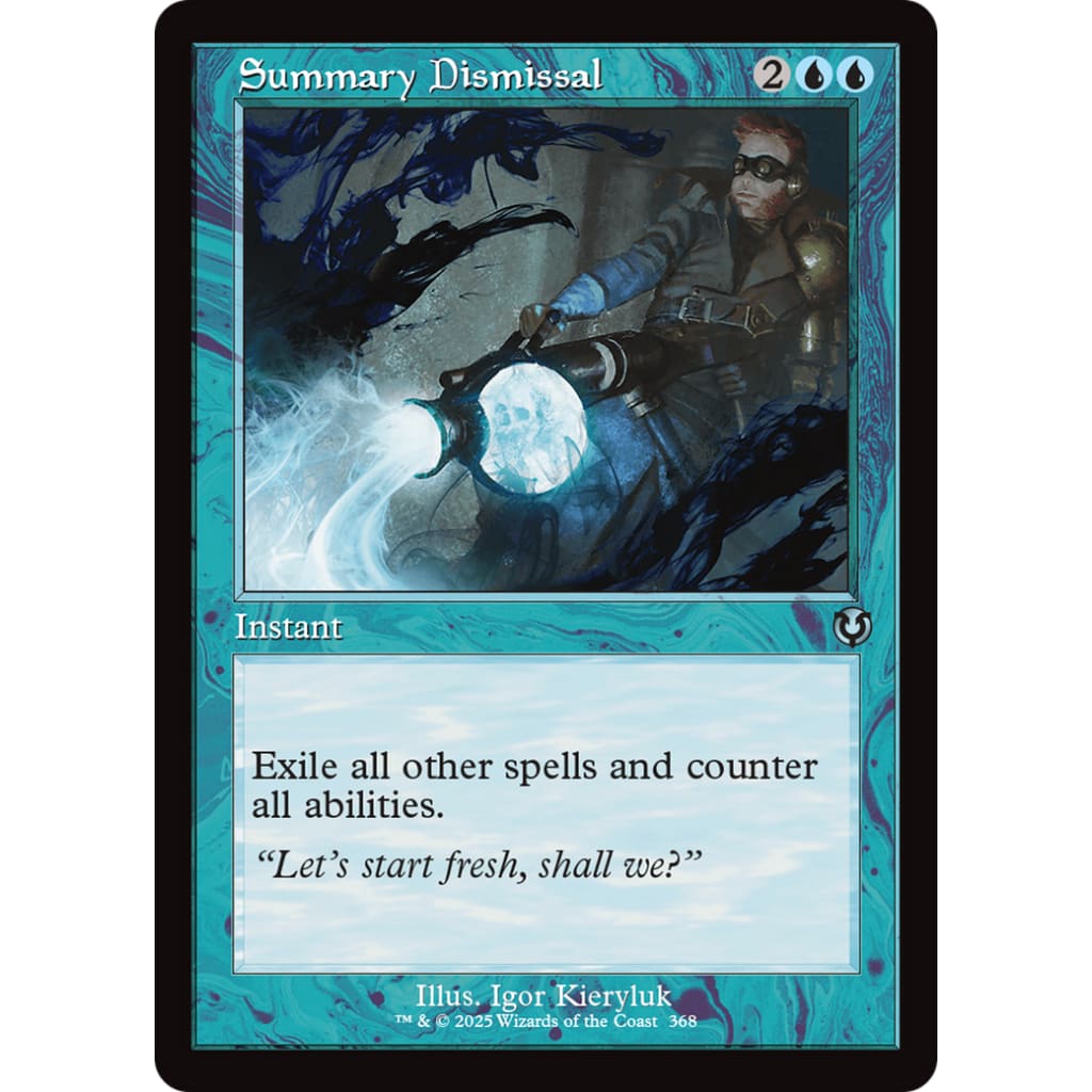 Summary Dismissal (Retro Frame) (INR-368) Foil - Single