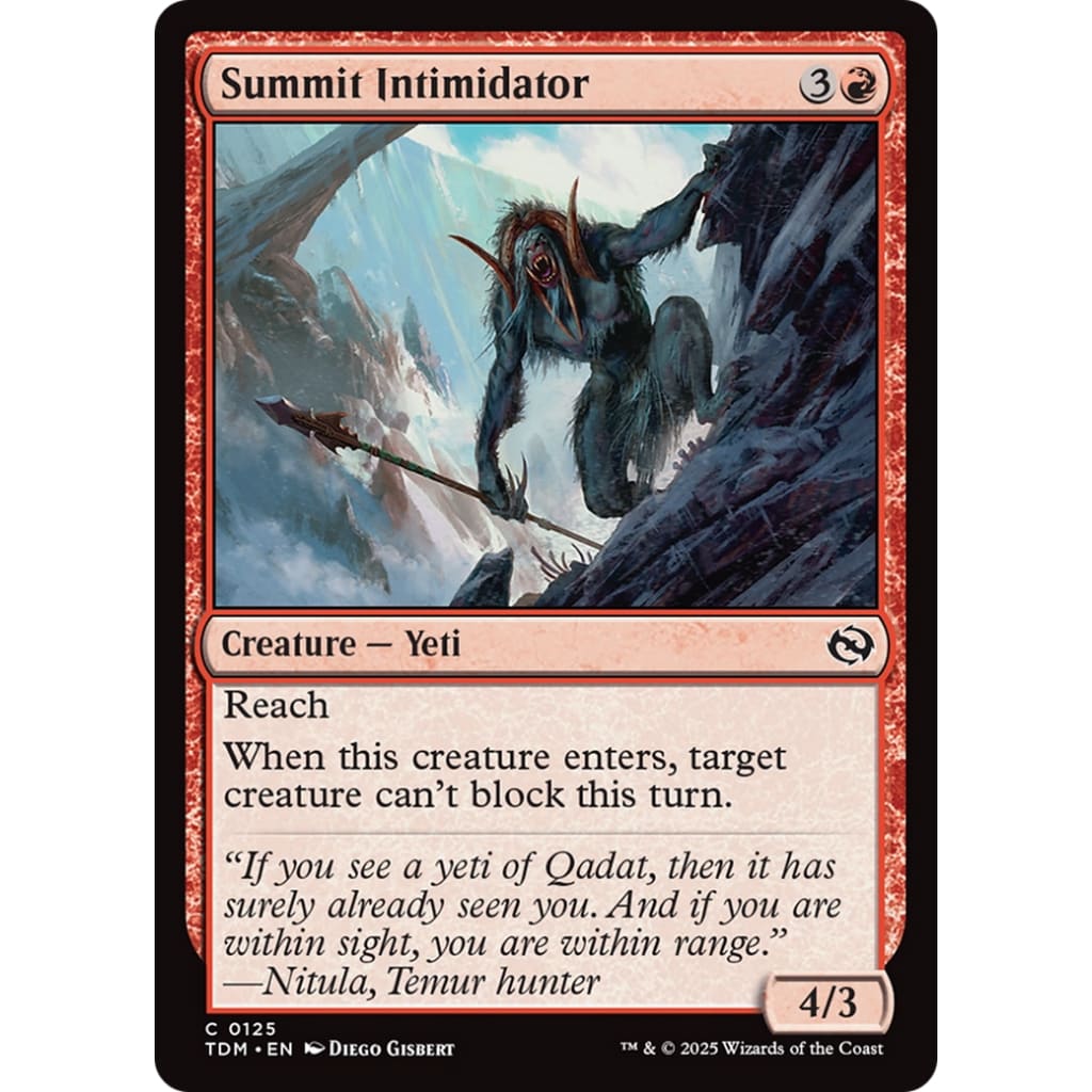 Summit Intimidator (TDM-125) Foil - Single
