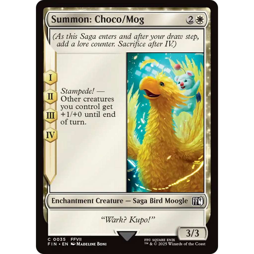 Summon: Choco/Mog (FIN-035): (enchantment) - Single