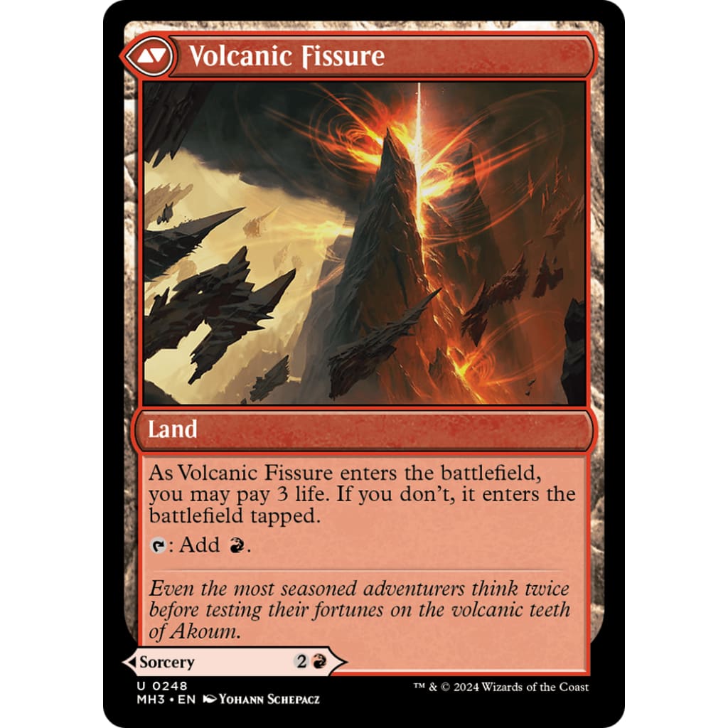 Sundering Eruption // Volcanic Fissure (MH3-248) - Single